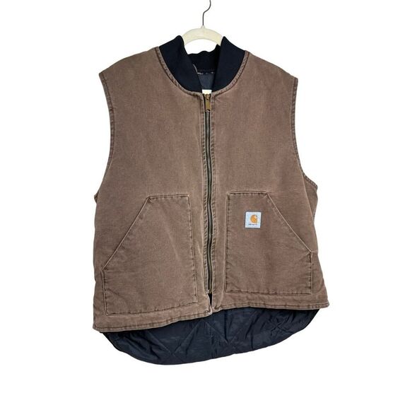 VTG Carhartt Quilted Canvas Duck Vest Men's Sz. XL - Picture 4 of 9